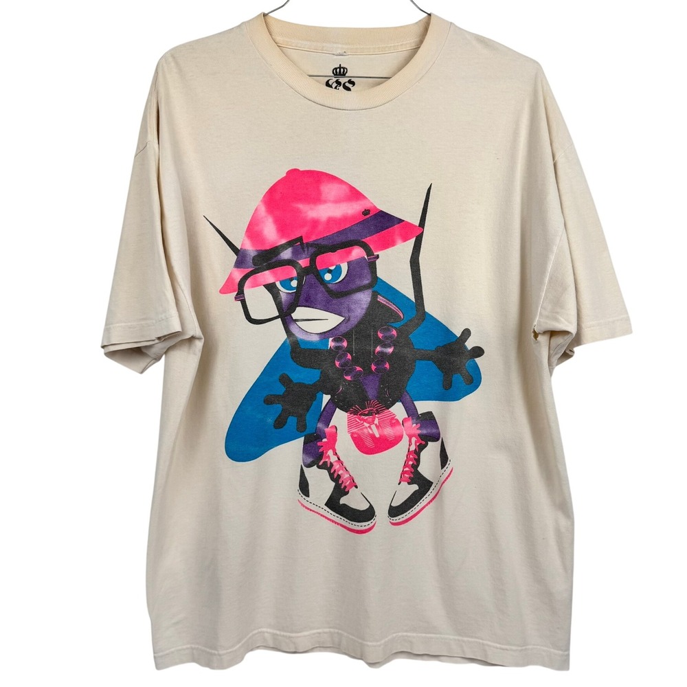 King Poetic Men Graphic T-Shirt Maggots Fly Streetwear Indie Made in‎ USA XL